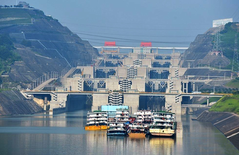 三峽大壩五級(jí)船閘 三峽大壩五級(jí)船閘