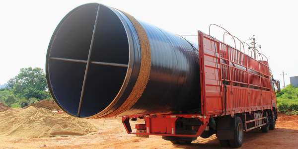3PE防腐螺旋鋼管怎么運(yùn)輸？怎樣保證防腐層不破損？